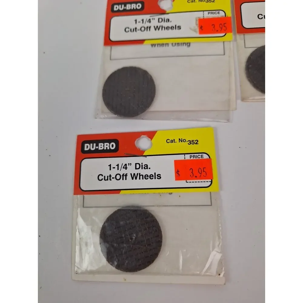 Lot of 7: Du-Bro Cat No. 352 Cut Off Wheels 1-1/4